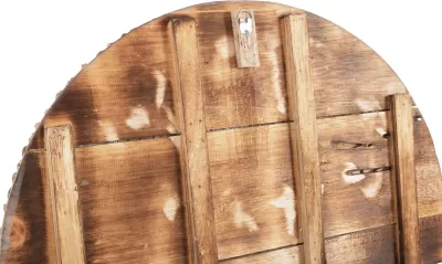 Dekorim muri i rrumbullakët CHIIKI FH4299 prej druri natyral Φ80 cm