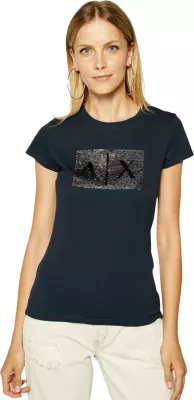 Maicë për femra Armani Exchange 8NYTDL YJ73Z, blu [Madhësia: L]