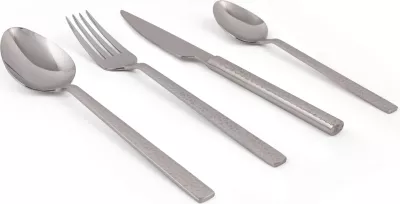 Set lugë, pirunë, thika dhe lugë ëmbëlsirash, 24 copë, Hermia, Kristal24