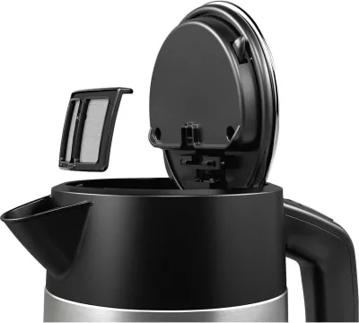 Çajnik Bosch DesignLine TWK4P440, 1.7 litra, 2400W, ngjyrë argjendi
