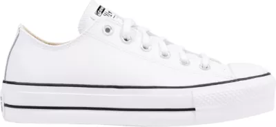 Atlete për femra Converse Chuck Taylor All Star Platform Clean Leather 561680C, të bardha