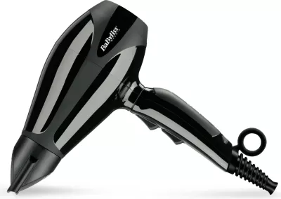 Tharëse flokësh BaByliss 6715DE 2400W me difuzor, motor AC profesional, e zezë