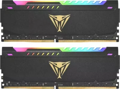 RAM Memorje Patriot Viper Steel RGB PVSR416G320C8K 16GB (2x8GB) DDR4 3200MHz CL18 UDIMM, e zezë, set