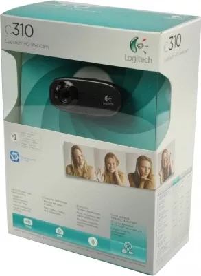 Webcam Logitech HD C310 960-001065, 720p, 5MP, USB 2.0, e zezë thumbnail 3