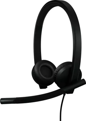 Kufje Logitech H570e, me kabllo, binaurale, USB, e zezë