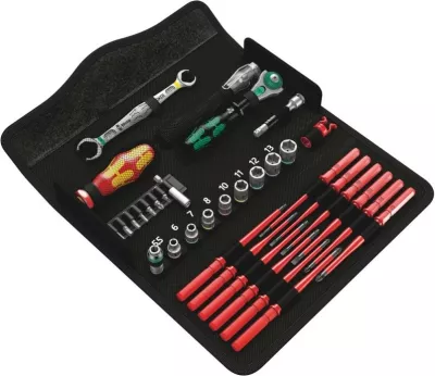 Set veglash Wera KK W 1, 35 copë, kasë e zezë