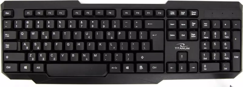 Set tastierë & maus Titanum TK108, 1000 DPI, i zi