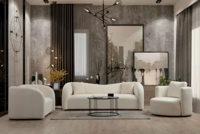 Divan treshe Asos, krem, Atelier del Sofa