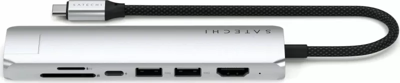 Adapter Satechi 7w1 ST-P7S, USB-C, HDMI 4K, Ethernet, ngjyrë argjendi