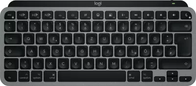Tastierë Logitech MX Keys Mini për Mac, Wireless, Bluetooth, Scissor key switch, QWERTZ, LED, E zezë, Gri