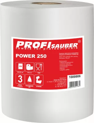 Leckë industriale pastruese Profi Sauber POWER 250, 250 fletë, e bardhë