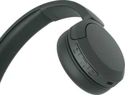 Kufje Sony WH-CH520 wireless, 50 orë bateri, mikrofon, e zezë