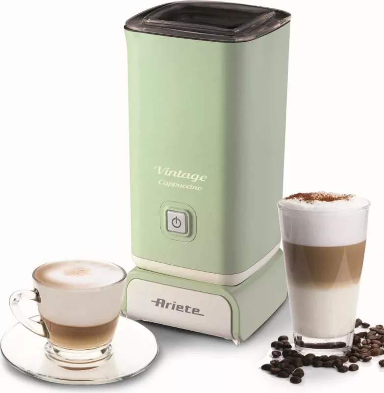 Frother qumështi elektrik Ariete, modeli Vintage, ngjyrë jeshile
