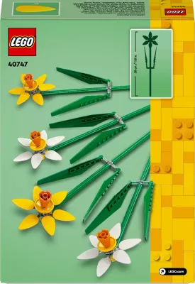 Set ndërtimi LEGO Daffodils, 216 copë, shumëngjyrësh