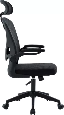 Karrige zyre ergonomike FLOATER, material rrjetë e zezë, FH1230.01, 62x62x106-116cm