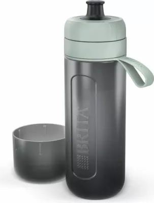 Shishe filtruese uji Brita Active 600 ml, pastel jeshile, set me 5 filtra MicroDisc