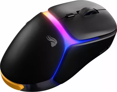 Maus gaming Glorious Model D3 Wireless (GLO-D3-WL-BLK), 30.000 DPI, 8.000 Hz, Bluetooth/2.4GHz/USB, RGB, 6 butona, i zi