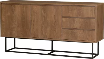 Set mobiljesh për dhomë dite Skye Decor, Laxus Takım 2, ngjyrë arrë dhe e zezë