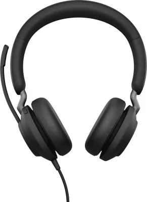Kufje Jabra Evolve2 40 SE, me kabllo, USB-A/USB-C, për thirrje/muzikë, e zezë