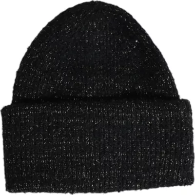Kapelë dimërore për femra Pieces Pcpyron Lurex Hood Noos Bc 17114859, e zezë