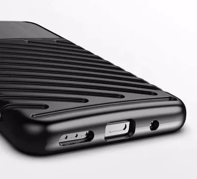 Mbështjellës Hurtel Thunder Case për Xiaomi Redmi Note 10 5G / Poco M3 Pro, i zi