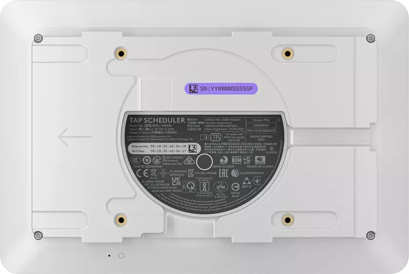 Panel për planifikim Logitech Tap Scheduler, 10.1", i bardhë