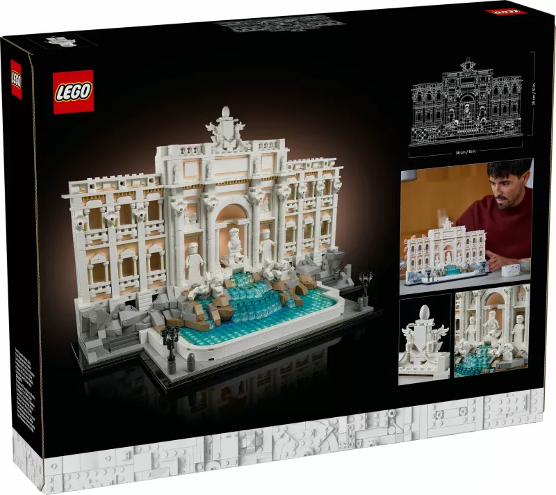 Set ndërtimi LEGO Trevi Fountain, 1880 copë, plastikë, shumëngjyrësh