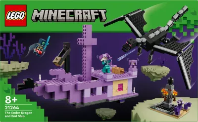 Set lodrash LEGO Minecraft 21264 Ender Dragon edhe End Ship