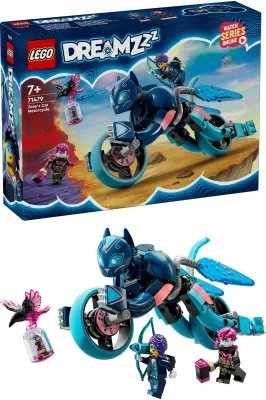 Set ndërtimi LEGO DREAMZzz 71479 Zoey's Cat Motorcycle, 226 pjesë, shumëngjyrësh