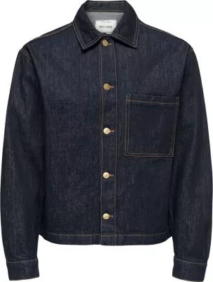 Jakne xhinsi për meshkuj Only & Sons Onssprick Box Azg Dnm 22033420, denim e errët [Madhësia: L]