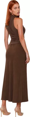Fund për femra I am Linea A crinkle 6598V78, kafe [Madhësia: S]