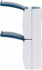 Prizë dyfishe BUSCH-JAEGER 2084-0-0701, Schuko CEE 7/3, IP44, 16A/250V, blu/bardhë