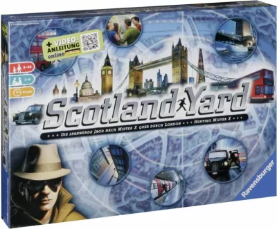 Lojë tavoline Ravensburger Scotland Yard, 2-6 lojtarë, 45 min, 8+ vjeç, version polonisht