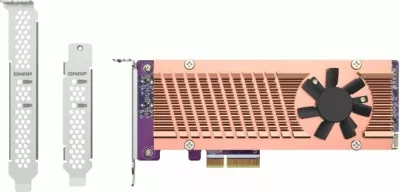 kartelë zgjerimi PCIe QNAP QM2-2P-344A, 2x M.2 NVMe 22110/2280, PCIe Gen3 x4