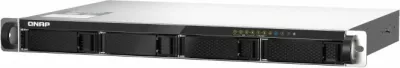 Server NAS rack QNAP TS-435XeU-4G, 4-bay (4x SATA), 4GB DDR4, 2x10GbE SFP+ + 2x2.5GbE, 2x M.2 NVMe, 1U, zi/hiri