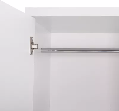 Dollap BAILEY FH337.05 2-dyer 3 rafte melamine, ngjyrë e bardhë, 60x43x181 cm