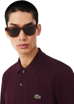 Maicë polo me mëngë të gjata për meshkuj Lacoste L1312, vjollcë rrushi [Madhësia: XL]