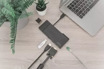 Docking station Digitus Travel VGA HDMI gri