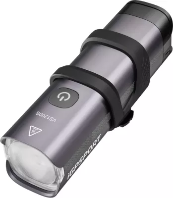 Dritë inteligjente për biçikletë iGPSPORT VS1200S, 4000 mAh, 1200 lumen, IPX6, E zezë