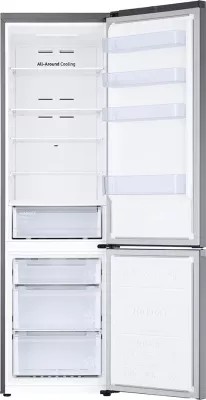 Frigorifer i kombinuar Samsung RB38C600ES9/EK 390L No Frost SpaceMax All-Around Cooling AI Energy Mode, inox i rafinuar