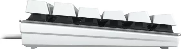 Tastierë mekanike Cherry KC 200 MX, Full-size, Wired, USB, QWERTZ, Argjendtë, Bardhë