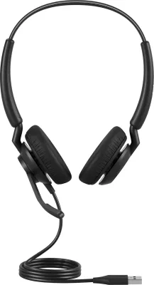 Kufje Jabra Engage 40 Inline Link, Stereo, USB-C/USB-A, binaural, e zezë