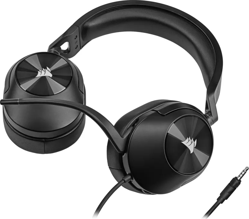 Kufje Corsair HS55 Stereo Carbon, për lojëra, të zeza