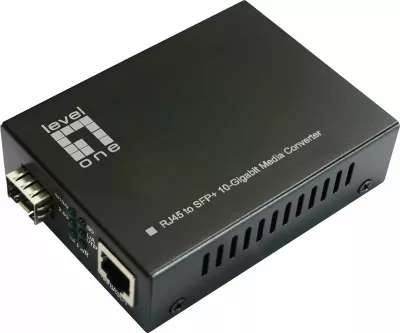 Konvertues rrjeti Level One GVT-2051, 10GBit, RJ45 në SFP+, i zi
