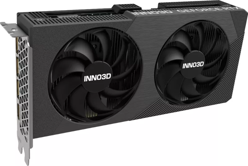 Kartelë grafike Inno3D GeForce RTX 5060 TWIN X2 OC V2, 8GB GDDR7, PCIe 5.0, e zezë