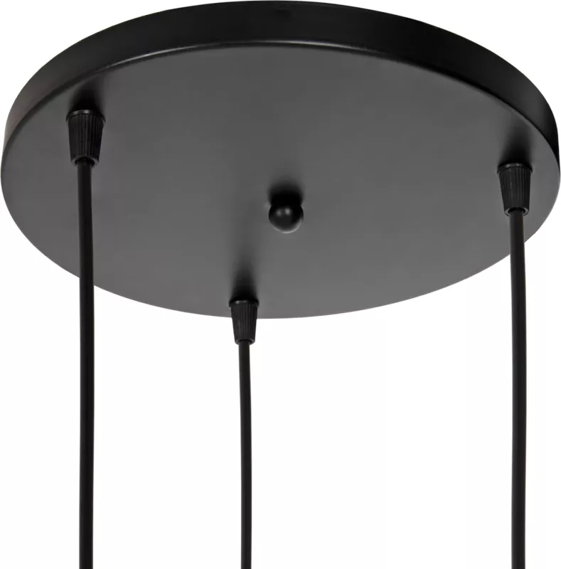 Llampë varëse tavani, FH4041, 3-drita, metal i zi, 25x22x123Hcm