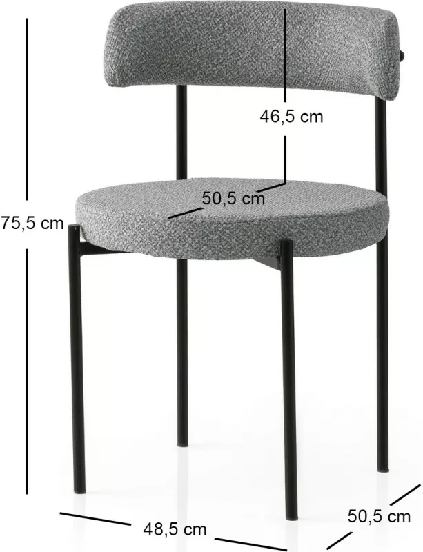 Set karrigesh moderne (2 copë), Hanah Home, Gını - 4012 V2