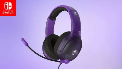 Kufje me kabllo Turtle Beach Airlite Fit 40mm, 3.5mm, për Nintendo Switch, vjollcë