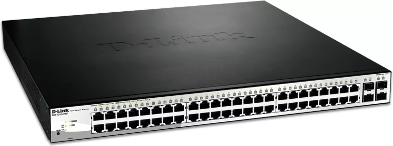 Switch D-Link DGS-1210-52MP, Managed, L2, Gigabit Ethernet, PoE