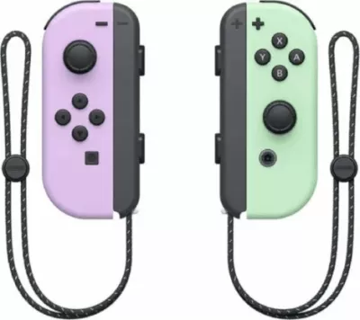 Pad Nintendo Joy-Con, wireless, me vibrim HD, pastel purple/green, set 2 copë
